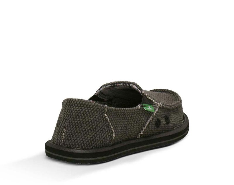 Sanuk Vagabond Kids' Sidewalk Surfers Black | Canada 302VRW